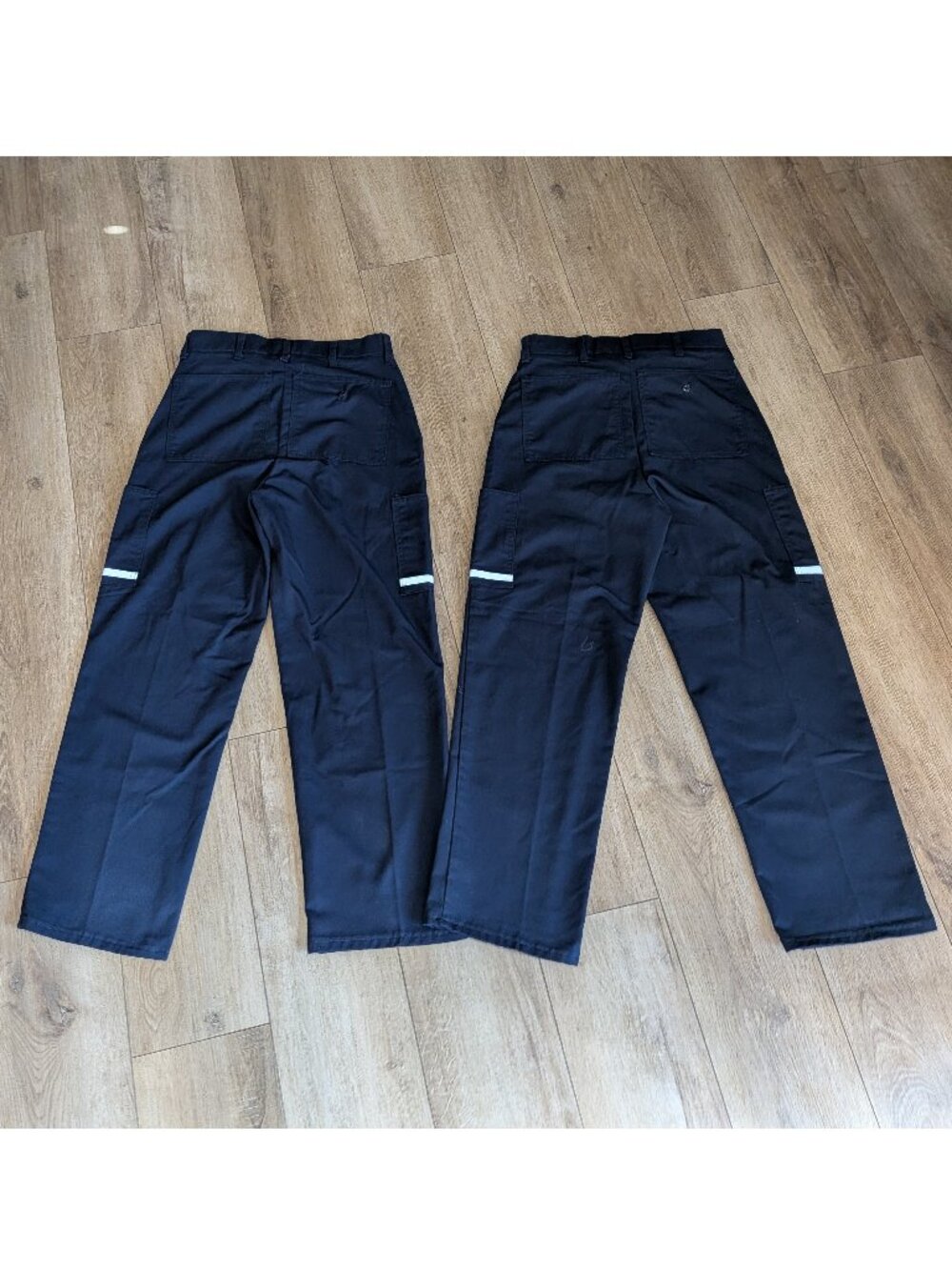 FedEx Stan Herman Pants Mens 31x29.5 Blue Reflective Uniform Workwear - Picture 6 of 12